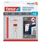 Öntapadós teherbírás: 2 kg Állítható magasság könnyen eltávolítható texturált és érzékeny felületekre 2 db/csomag