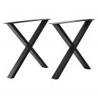 PUR ITERNAL BLACK EDITION - asztalláb (X-alakú, fekete, 2db)