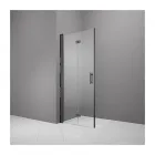 Camargue zuhanyajtó vario b53, fekete színű profillal 6 mm vastag esg biztonsági üveg, wonderclean üvegbevonattal méret: 90 × 195 c