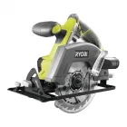 Ryobi one+ akkus körfűrész faanyaghoz 18 v akkumulátoros rendszer 150 mm fűrészlap 0–50° ferdevágási tartomány porelszívó csat