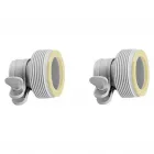 Intex b adapter 32 mm-ről 38 mm-re alakít klórálló műanyag kivitel nagyobb szűrőkhöz kompatibilis 2 darab adapter a csomagban