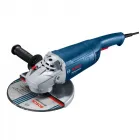 Nagy teljesítményű 2200 w-os motorral a bosch sarokcsiszoló ideális keményebb feladatokra230 mm átmérőjű tárcsával alkalmas nagy