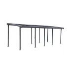 Modern megjelenésű sunfun pergola kiemelkedő uv-védelemmel kertbe vagy teraszhozpolikarbonát tetőpaneljei 50+ uv-szűrést biztosítan