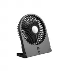 Asztali usb-s ventiláror 19 cm átmérővel modern dizájn 3 sebességfokozat Állítható dőlésszög működés akkumulátorról vagy us