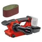 Einhell akkus szalagcsiszoló tp‑bs 18/457 li bl szénkefementes motorral szerszám nélküli csiszolószalag‑csere softgrip fő- és s