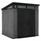 Innovatív decocoat felület kialakítású, a keter márka kerti tároló megoldása4,66 m²-es belső alapterület kényelmes tároláshoz