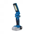 20 v-os scheppach akkus led munkalámpa 300 lumen fényerővel 2 az 1-ben funkció: szabványos lámpa és első lámpa, akár 16 óra üzem