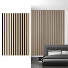 Sonido elements világos tölgy akusztikus falpanel beltéri használatra 14 db mdf csík természetes fafurnérral és 9 mm filc réteg mé