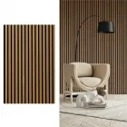Sonido elements olajozott tölgy akusztikus falpanel beltéri használatra 14 db mdf csík természetes fafurnérral és 9 mm filc réteg m�