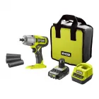 18 v-os ryobi one+ akkus ütvecsavarozó led munkalámpával maximális meghúzási nyomaték: 600 nm, oldási nyomaték: 800 nm három foko