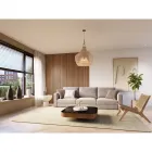 Falpanel bronz tölgy színben, 1,56 m² mdf falburkoló panel filc hátlappal függőlegesen és vízszintesen is felszerelhető könnyen 