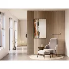 Cando falpanel natúr tölgy színben, akusztikus kivitelben 2 db panel, összesen 1,56 m² mdf lécek hangelnyelő filc hátlappal függő