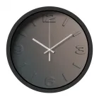 Falióra 30 cm átmérővel barna színű, modern kialakítás tartós műanyag ház letisztult design könnyen falra szerelhető