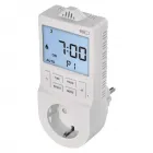2 az 1-ben digitális aljzat termosztát és időzítő funkcióval lcd kijelző 24 programozható beállítás napi 24 kapcsolás ip 30 v�