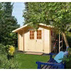 Alapterület: 4,41 m² gerincmagasság: 226 cm falmagasság: 185 cm falvastagság: 19 mm kétszárnyú ajtóval nyeregtetős kivitel