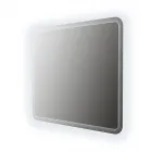 Mérete: 100 x 90 cm  lekerekített sarkok magasfényű, fehér bútorlapon  beépített led-világítás 16 w/1005 lm/6000 k