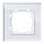 ELEKTROMATERIAL ART100 - 1-es keret (üveg, fehér)