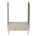 Sütőhöz mérete: 60 x 84 x 50 cm praktikus tárolás világos sonoma tölgy színű lapraszerelt