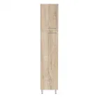 2 ajtós mérete: 40 x 205 x 57 cm praktikus tárolás világos sonoma tölgy színű lapraszerelt