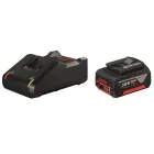 Akkufeszültség: 18 v lítium-ion technológia 1 db 18 v-os, 4.0 ah-s gba akkumulátor 1 db gal 18v-40 professional gyorstöltő