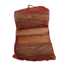 Akác tűzifa zsákos kiszerelésben 10 kg, fűrészfriss, hasított fa 33 cm hosszúságú darabok raschel zsákban, jól szellőző csomag
