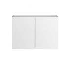 ALACARTE - konyhabútor felsőszekrény (100cm, magasfényű fehér, Sonoma tölgy)