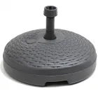ADRIATIC - napernyőtalp (rattanhatású, 20L, antracit) 19-33 mm szárvastagságú napernyőkhöz anyaga: műanyag Átmérő: 45 cm kapacitás: 20 l rattanhatású felület
