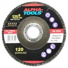 Alpha tools - lamellás csiszolókorongszett (125mm, k40,k60,k80,k100,k120)