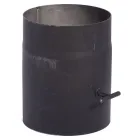 Füstcső - huzatszabályzóval (Ø150mm, 250mm)