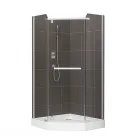 Unic - ötszögletű zuhanykabin (sima, 90x90x185cm)
