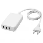 Max. teljesítmény: 45 w kimeneti csatlakozás: 3xusb-a, 1xusb-c kábel hossza: 150 cm gyorstöltés kompakt kialakítás