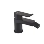 Strohm bidé csaptelep ethika gömbcsuklós perlátor  3/8” flexibilis bekötőcső  leeresztő szelep nélkül  modern fekete kialakí
