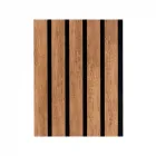 Falpanel bronz tölgy színben, 1,56 m² mdf falburkoló panel filc hátlappal függőlegesen és vízszintesen is felszerelhető könnyen 