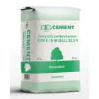 DTG CEMENT CEM II/B-M(S-LL) 32.5 R - kompozit portlandcement Kompozit-portlandcement szokásos kezdőszilárdság kiemelkedő alkalmazhatóság (betonok, vakolatok, esztrichek) kiemelkedő plasztikuss�