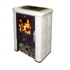 Domofire csempekandalló 6 kw névleges teljesítménnyel füstcsőkivezetés: felső füstcsőátmérő: 150 mm elhelyezés: szabadon áll�