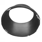 Stortslurf törmelékcsúszda tölcsér 50 cm átmérővel  35 cm magas tölcsér a stabil anyagvezetésért szerszám nélküli karabinerh