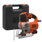 Black&decker dekopírfűrész bes610k-qs: 650 w szerszám nélküli lapbefogás porelszívás alacsony vibráció műanyag kofferben