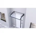 Előtető bejárati ajtókhoz és egyéb kültéri használatra 4 mm-es, cellás polikarbonát 100%-os uv-védelem, nem színeződik el nag