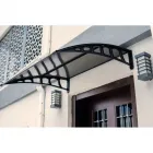 Időjárásálló előtető bejárati ajtókhoz 4 mm-es, cellás polikarbonát 100%-os uv-védelemmel, nem színeződik el nagy teherbírás