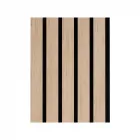 Cando falpanel natúr tölgy színben, akusztikus kivitelben 2 db panel, összesen 1,56 m² mdf lécek hangelnyelő filc hátlappal függő