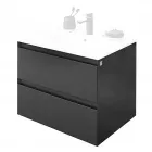 2 fiókos mérete: 60 x 46 x 50 cm antracitszínű matt kivitel rögzítés módja: fali előszerelt állapotban