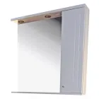 Jobbos kivitel tükör mérete: 50 x 79,5 x 16 cm szekrény mérete: 20 x 16 x 79,5 cm spotvilágítás krómozott fémfogantyú polccal