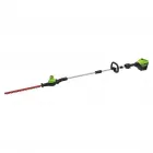 Akkufeszültség: 60 v sövényvágó kés hossza: 51 cm teleszkópos nyél  dönthető vágópenge csendes működés