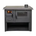 Sparhelt 7kw névleges teljesítménnyel füstcsőkivezetés: felső, füstcsőátmérő: 120 mm elhelyezés: szabadon álló sütő mérete