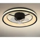 Santana mennyezeti ventilátor beépített led-fényforással fekete színben teljesítmény: 50 w fényáram: 2215 lm szabályozható fé