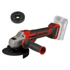 Einhell akkus sarokcsiszoló tp-ag 18/125 ce q li szénkefe nélküli motorral Állítható fordulatszám: 3000–10500 ford/perc kétállá