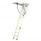 STAR STAIRS STAR ENERGY - padlásfeljáró (120x60cm) Kiváló minőségű 3 elemes falétra, csúszásmentes lépcsőkkel teljesen összeszerelt egyszerűen használható fehér borítás mindk