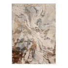 Bézs-szürke ella szőnyeg modern mintával méret: 120 cm x 160 cm, közepes terekbe ideális 1800 g/m2 összsúly, tartós kivitel 9,8 mm