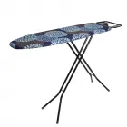 Acélvázas vasalóállvány 100% pamut huzat Állítható magasság 90 cm-ig 110 x 30 cm-es vasalási felület beépített vasalótartó ta