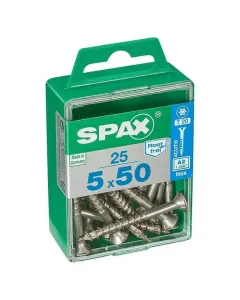 Spax t-star plus süllyesztett fejű csavar rozsdamentes acélból készült 5 × 50 mm-es méret részleges menettel a stabil rögzítésé